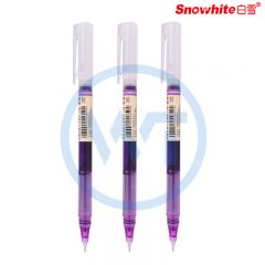 白雪(snowhite) T16 彩色速干直液式走珠笔 0.5mm 针管型 紫色 12支/盒