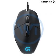 罗技 G302 光电自适有线鼠标2米 黑色