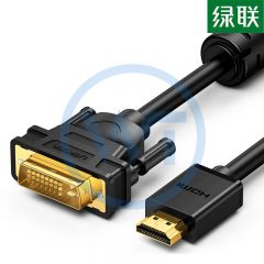 绿联 HD106 HDMI转DVI高清电脑连接线 1米 黑色（30116）