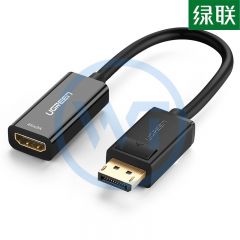 绿联 MM137 DP（公）转HDMI（母）适配器25cm （4K*2K）黑色（40363）