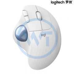 罗技 ERGO M575 无线轨迹球鼠标 USB接收器 珍珠白