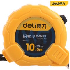得力 DL9010B 10米钢卷尺 10m*25mm