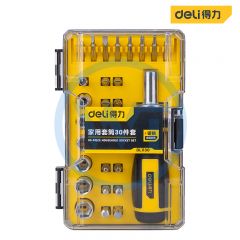 得力 DL1130 家用工具套筒 30件套