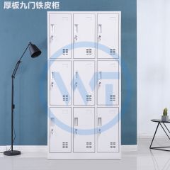 厚板九门铁皮柜/资料柜/文件柜/更衣柜 尺寸1800*900*420mm