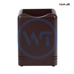 华杰 H6001 方形红檀木制笔筒