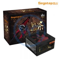 鑫谷 战斧400 PLUS 背线版 额定300W 台式电脑电源 支持中塔机箱背线