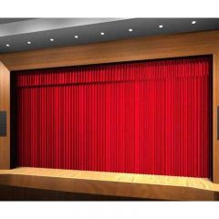 礼堂剧院背景布电动阻燃幕布小剧场会议表演天鹅绒布料 普通绒布