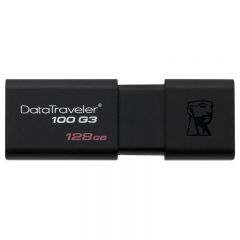 金士顿 DT100G3 128G 闪存盘/塑料体 U盘 USB3.0 黑色