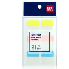 得力(deli) 25903 3色索引标签贴指示贴 归类便利贴记事贴 28*25mm