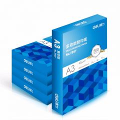 得力（deli）7370 A3复印纸 80G 5包/箱 蓝色
