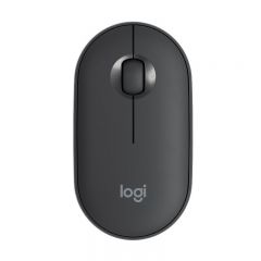 罗技（Logitech）Pebble 鹅卵石 无线静音鼠标 石墨黑