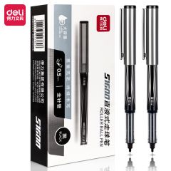 得力 S1600 大容量 中性笔 黑色 12支/盒 1盒