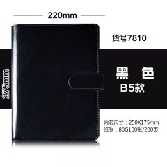 博文78-10 B5活页皮面本
