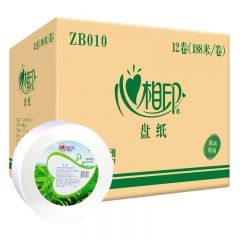 心相印 ZB010 大卷纸 原生木浆商务大盘纸 卫生纸 3层 12卷/箱
