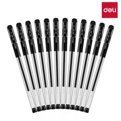 得力 6600中性笔 0.5MM 黑色 12支/盒 12盒装