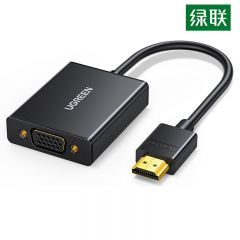 绿联 MM102 HDMI转VGA母转换线 黑色 40233
