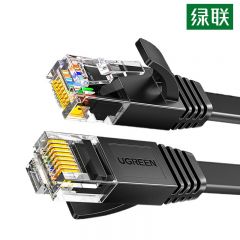 绿联 NW102 六类扁平网线 黑色 20米 50181
