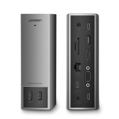 绿联 CM268 60345 11合1桌面扩展坞 USB-C转HDMI/VGA转换器