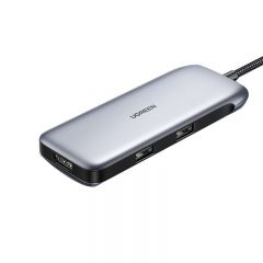 绿联 80865 CM384 6合1扩展坞 Type-C转DP+Mini DP+HDMI+2口USB