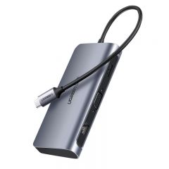 绿联 60557 CM256 七合一扩展坞 Type-C转HDMI+VGA+千兆网卡+3口USB3.0+PD
