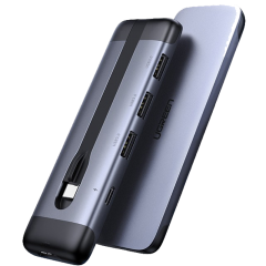 绿联 CM285 70408 五合一拓展坞 Type-C转HDMI+3口USB3.0+PD