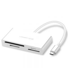 绿联 40745 CM102 多功能读卡器 Type-C转SD/TF/MMC/CF/MS 4.0 多卡多读