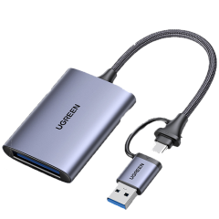 绿联 50900 CM516 多功能读卡器 USB3.0-A+C转XQD2.0 单卡单读