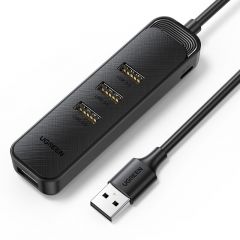 绿联 15406 CM456 4口分线器USB3.0 带Type-C供电接口 2米