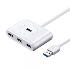 绿联 30217 CR113 分线器 4口HUB 集线器 1.5米 白色
