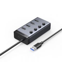 绿联 90874 CM613 USB 3.0四口集线器 线长1米