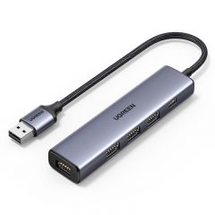 绿联 15922 CM473 4口分线器 Type-C转USB3.0 线长1米