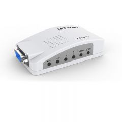 迈拓维矩 MT-PT01 VGA转AV转换器 PC转AV 电脑转接老电视