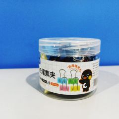 格之格 GF彩色长尾夹 5号 19mm 40个/筒
