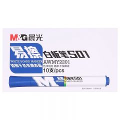 晨光 蓝色 白板笔 易擦 S01单头 AWMY2201
