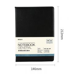 晨光办黑色办公笔记本普惠型25k80页APYE4K78