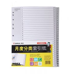 齐心 IX899 月度索引纸 A4 31页
