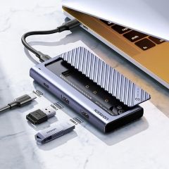 绿联 15498 CM550 M2固态硬盘盒 Type-C外接 USB3.2