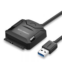 绿联 CR108 20231 USB3.0转SATA转换器/USB硬盘易驱线/带12V供电接口