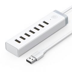 绿联 CM420 20481 7口USB3.0 分线器 白色 1.5米