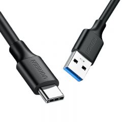 绿联 20881 US184 USB3.0转Type-C快充传输数据线 黑色 0.5米