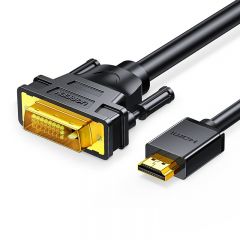 绿联 30116 双向互转视频线 HDMI转DVI转换线 DVI转HDMI 1米