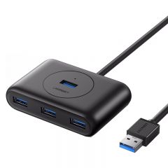 绿联 CR113 30218 4口分线器/多功能适配器 USB3.0 黑色 1.5米