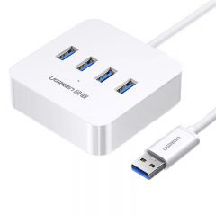绿联 CR118 30221 USB3.0 免驱4口分线器 白色 1.5米