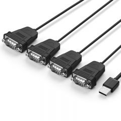 绿联 US229 30770 USB 2.0转4口 RS232转接线 1.5m
