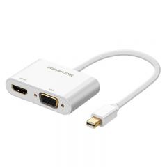 绿联 40364 MD108 Mini DP转HDMI/VGA 二合一转换器
