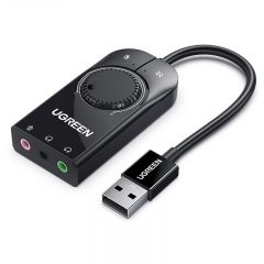 绿联 CM129 50599 USB2.0 外置调音声卡