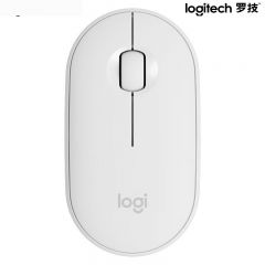 罗技 鹅卵石 鼠标 无线 白色