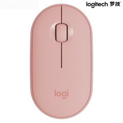 罗技 鹅卵石 鼠标 无线 粉色