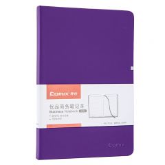 齐心 C5902 皮面笔记本 A5 紫色
