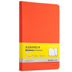 齐心 C5902 皮面笔记本 A5 橙色